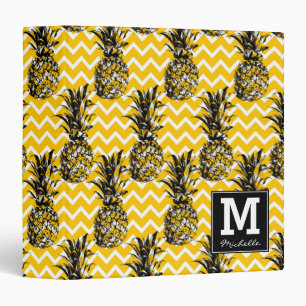 Pineapple Zigzags   Monogram Binder