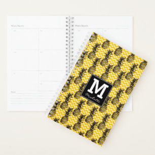 Pineapple Zigzags   Monogram Planner