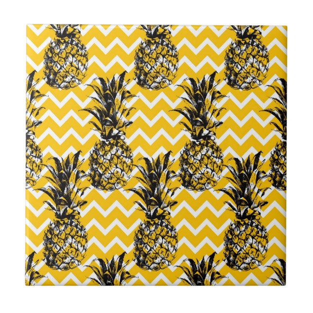 Pineapple Zigzags Tile (Front)