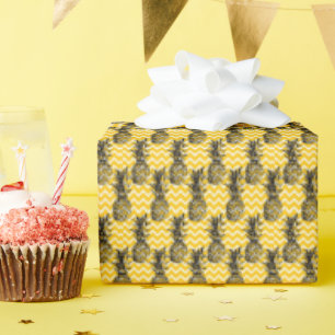 Pineapple Zigzags Wrapping Paper