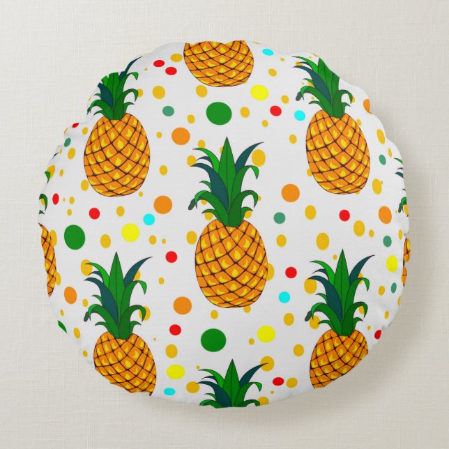 pineapples 2 throw pillow (Front)
