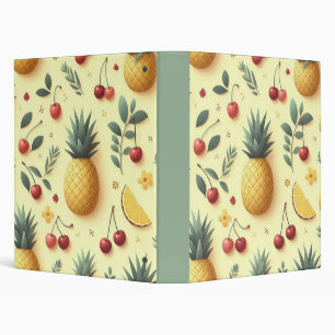 Pineapples and Cherries Binder