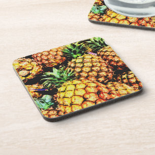 "Pineapples" Cute Photo. Buy Now Coaster