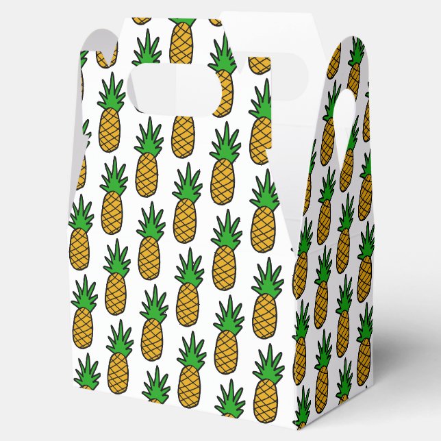 Pineapples Favor Box (Opened)