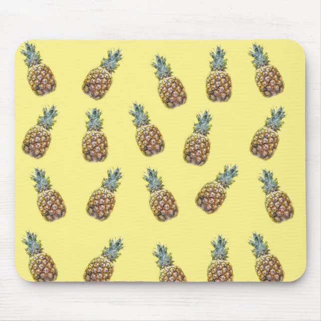 Pineapples Fruit Pattern  Mouse Pad (Front)