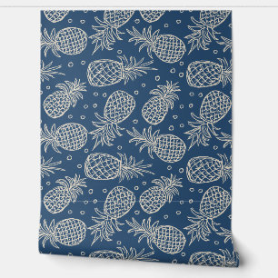 Pineapples in Encore by Valspar Wallpaper