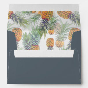 Pineapples Inside Grey A7 Custom Envelope