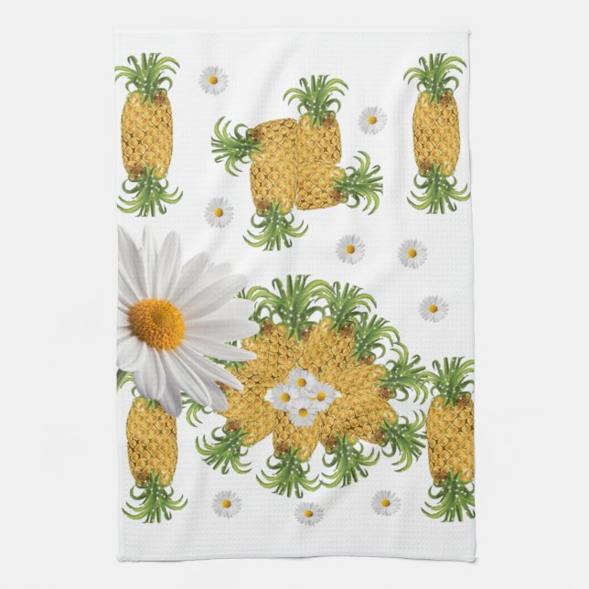 Pineapples Kitchen Hand Towel (Vertical)