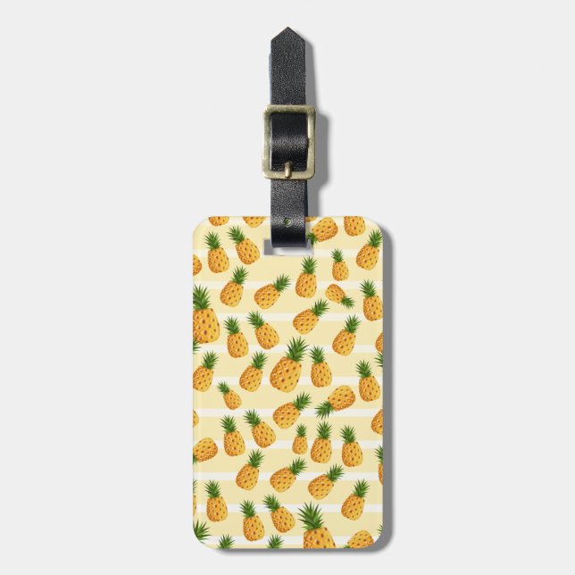 Pineapples Luggage Tag (Front Vertical)