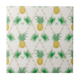 Pineapples, retro tile