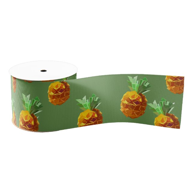 Pineapples Ribbon Grosgrain Ribbon (Spool)