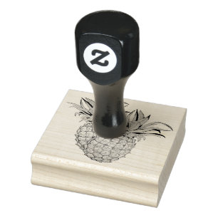 Pineapples Rubber Stamp