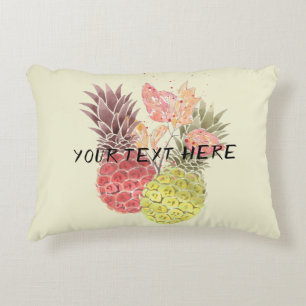 Pineapples, sweet couple . accent pillow