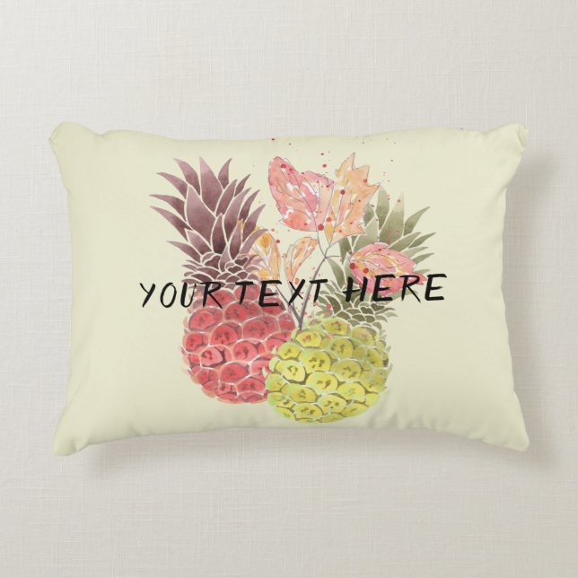 Pineapples, sweet couple . accent pillow (Front)