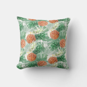 Pineapples, sweet couple, fruit throw pillow