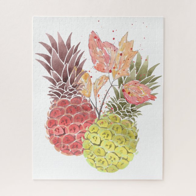 Pineapples, sweet couple, jigsaw puzzle (Vertical)