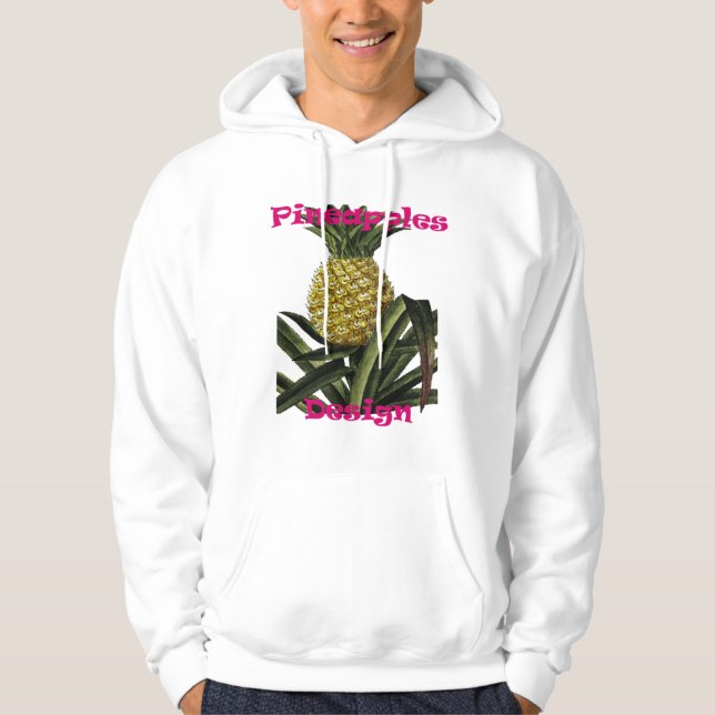Pineapples T-shirt design Hoodie (Front)