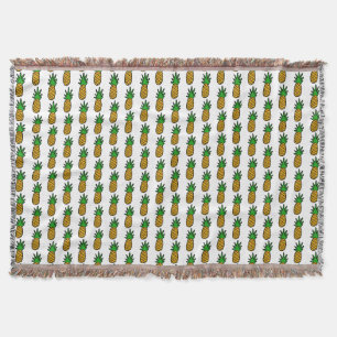 Pineapples Throw Blanket
