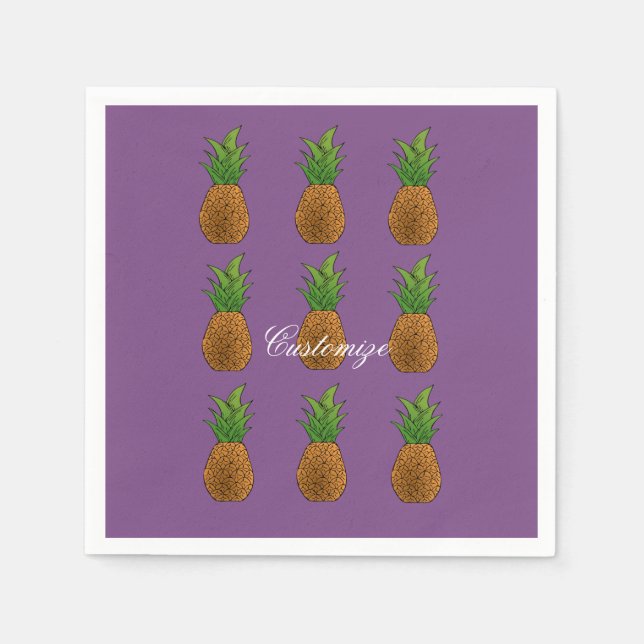 Pineapples Thunder_Cove Napkin (Front)