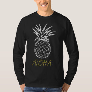 Pineapples Tropical Fruit Aloha Pineapple Graphic T-Shirt