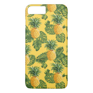 Pineapples & Tropical Leaves On Gold Case-Mate iPhone Case