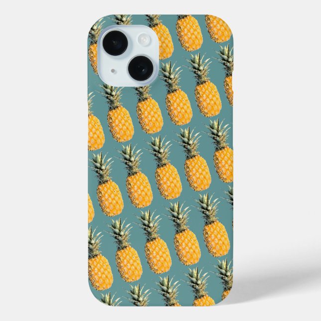 Pineapples tropical patttern Case-Mate iPhone case (Back)