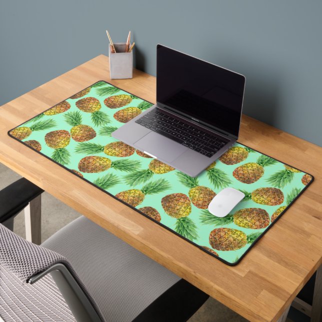 Pineapples watercolor 2 desk mat (Office 2)