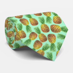 Pineapples watercolor 2 tie
