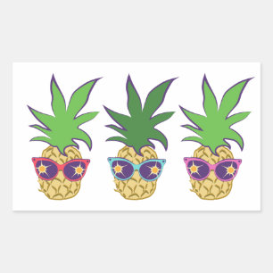 Pineapples with Sunglasses Sticker