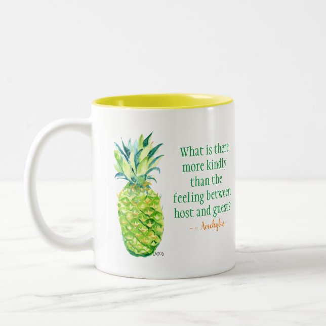 Pineappy Hospitality Hôte Mug invité (Gauche)
