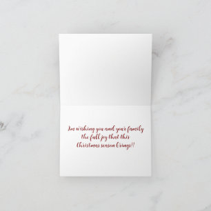 Pinecone & Berries Christmas Card