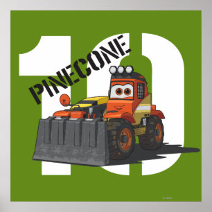 Pinecone Character Art Poster