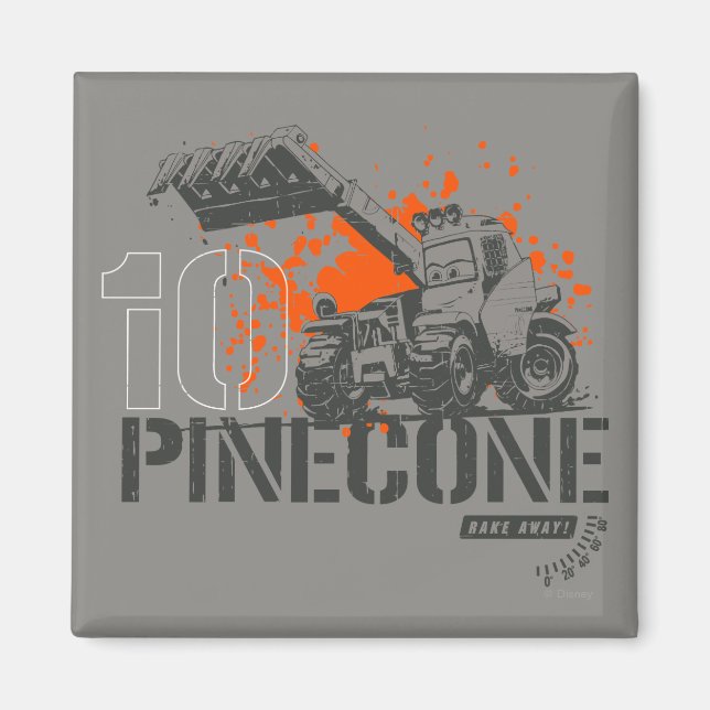 Pinecone Graphic Magnet (Front)
