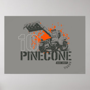Pinecone Graphic Poster