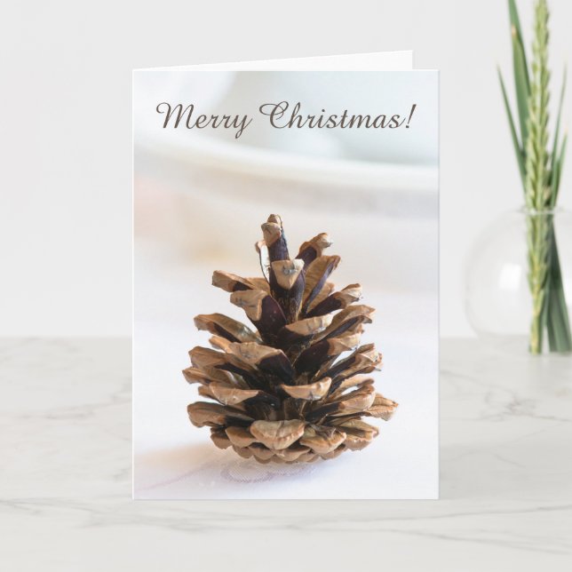 Pinecone Holiday Card (Front)