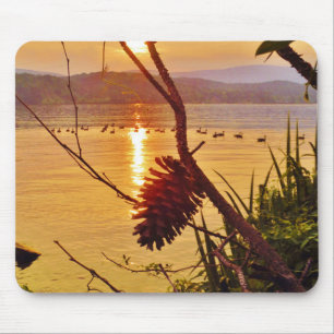 Pinecone Lake sunset Mouse Pad