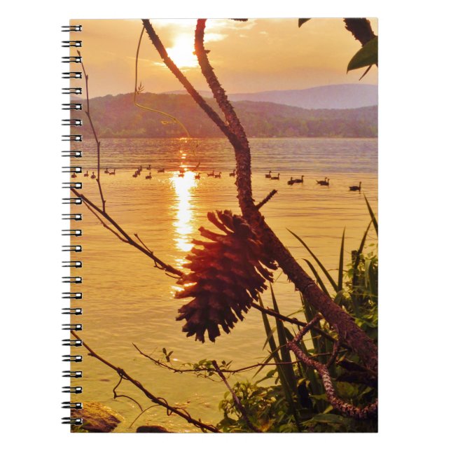 Pinecone Lake sunset Notebook (Front)