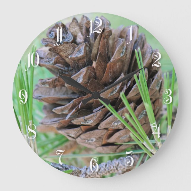 pinecone large clock (Front)