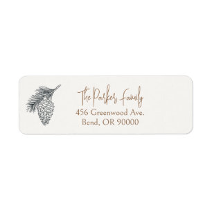 Pinecone Return Address Label