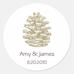 Pinecone Stickers
