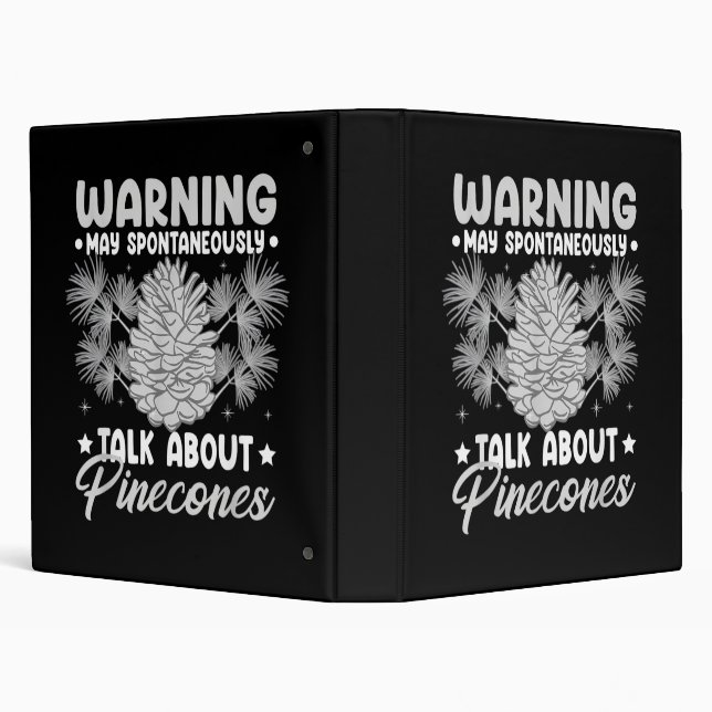 Pinecone Tree Funny Plant Mountain Forest Binder (Background)