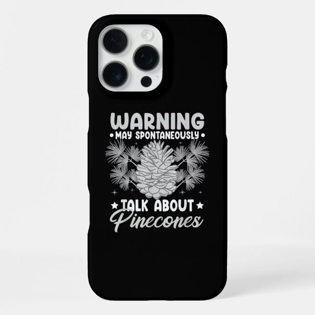 Pinecone Tree Funny Plant Mountain Forest iPhone Case (Back)
