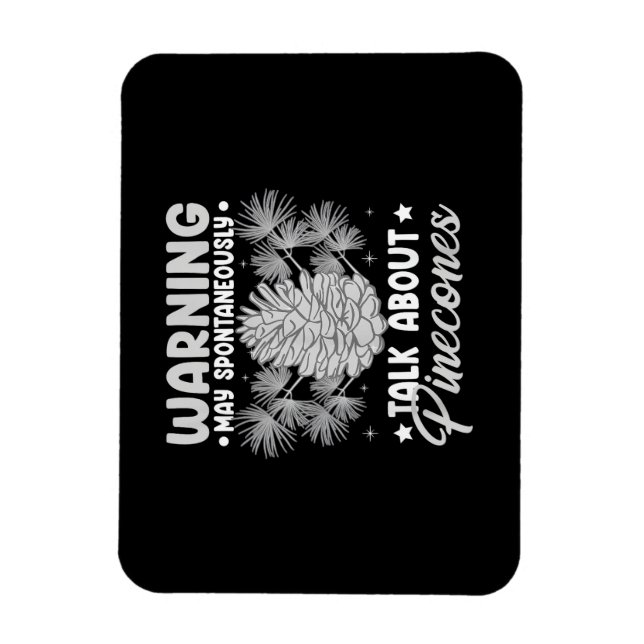 Pinecone Tree Funny Plant Mountain Forest Magnet (Vertical)
