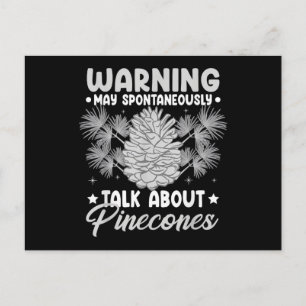 Pinecone Tree Funny Plant Mountain Forest Postcard
