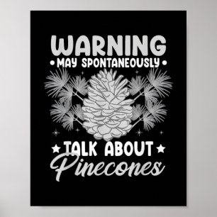 Pinecone Tree Funny Plant Mountain Forest Poster