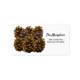 Pinecones Address Label