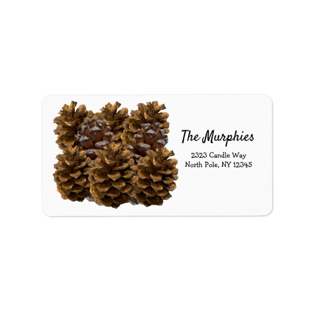 Pinecones Address Label (Front)