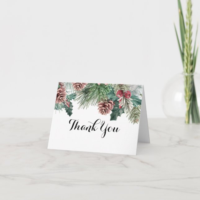 Pinecones d'hiver et Holly Merci (Devant)