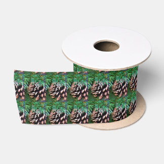 Pinecones Satin Ribbon