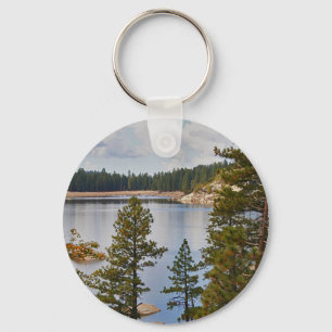 Pinecrest Lake California in August Keychain